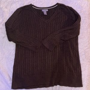 Cute Trendy Brown Soft Sweater